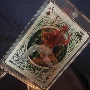 2022 Panini Mosaic Shohei Ohtani Aces Green Prizm SP Angels